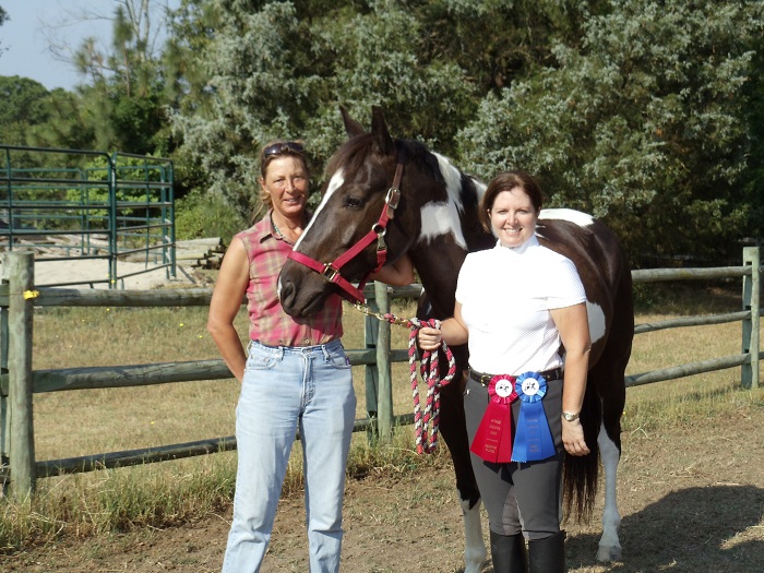 Sharon and Oso bringing home ribbons